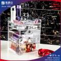 Acrylic Desktop Makeup Organizer with Acrylic Lipstick Holder